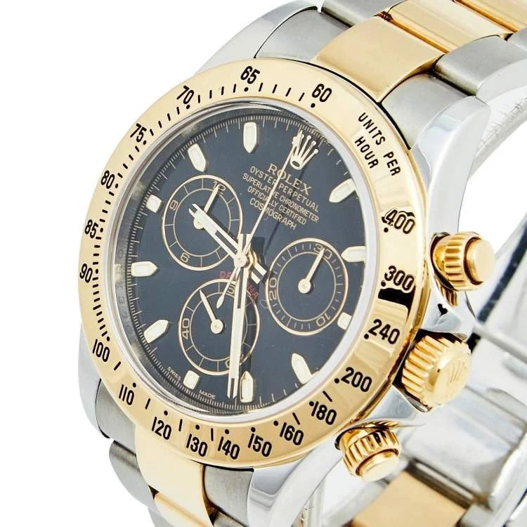 ROLE_X Black Yellow Gold Stainless Steel Cosmograph Daytona 116523 Watch