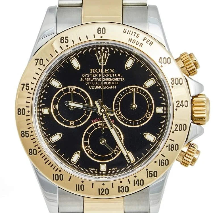 ROLE_X Black Yellow Gold Stainless Steel Cosmograph Daytona 116523 Watch