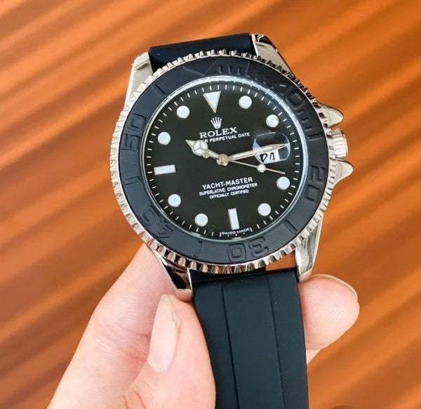 Role_x OYSTER PERPETUAL YACH MASTER (SILVER/BLACK) WATCH