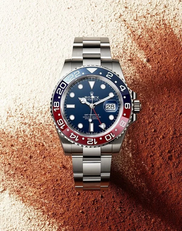ROLE_X GMT-Master II red and blue Cerachrom bezel black dial