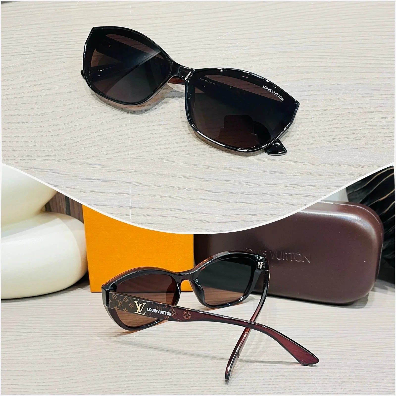 LV Noir & Mocha: Signature Black with a Touch of Light Brown
