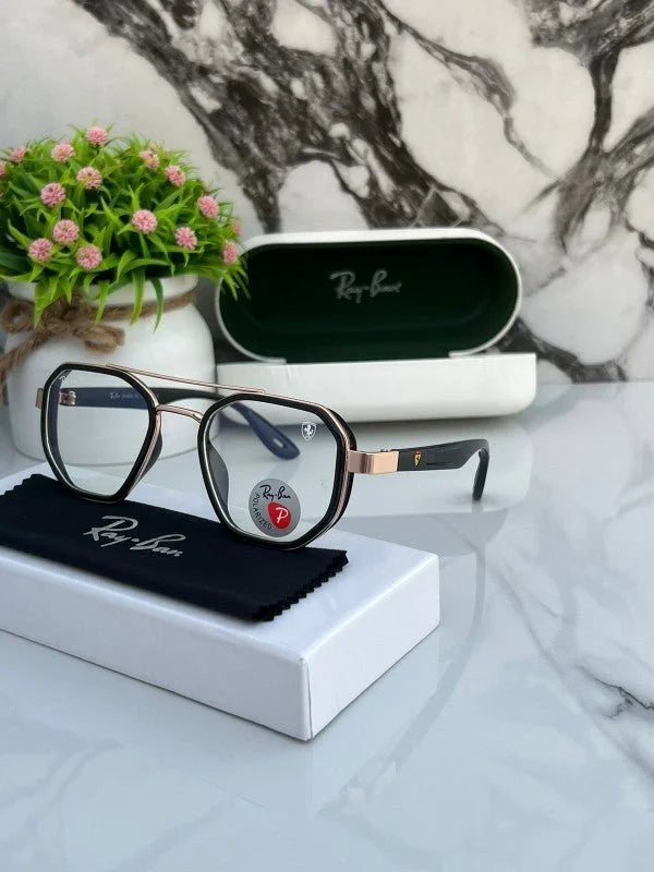 Branded RB Sunglasses 3160 gold plano