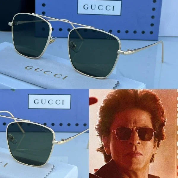 Branded Gci Jawan Movie Silver Black Sunglasses