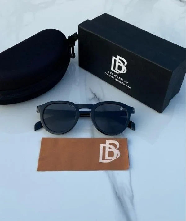 Branded Db Round Full Black Sunglasses