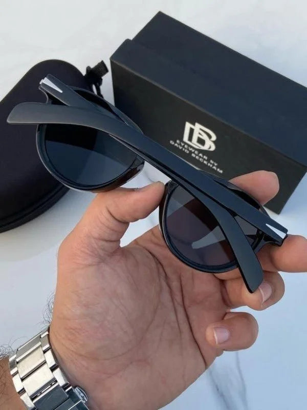 Branded Db Round Full Black Sunglasses