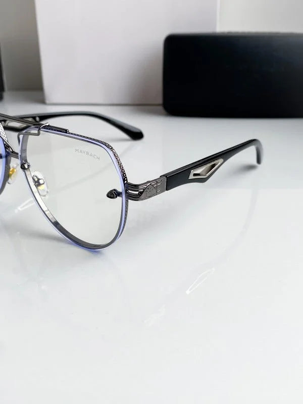 Branded Rb Silver Metal Aviator Sunglasses Bt