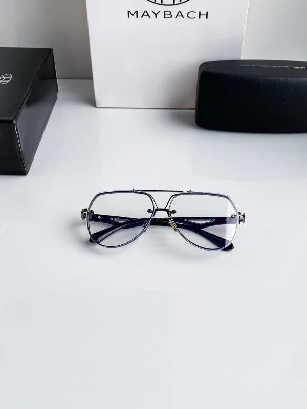 Branded Rb Silver Metal Aviator Sunglasses Bt