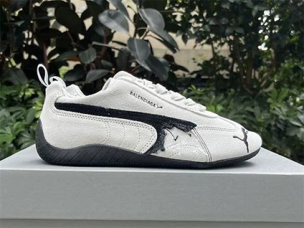 WMN Balenciaga xPumma White and Black Athletic Shoes TOP BATCH UA