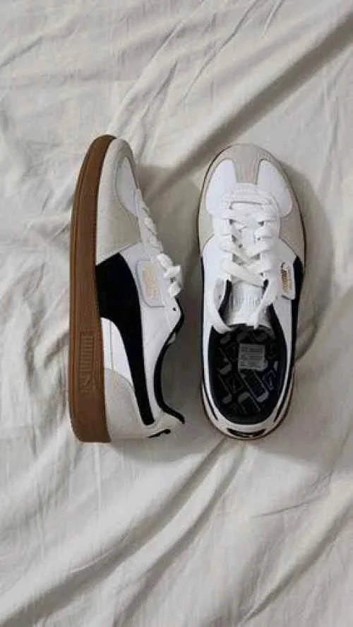 Pum_a Palermo Leather White Black 992 TOP BATCH UA