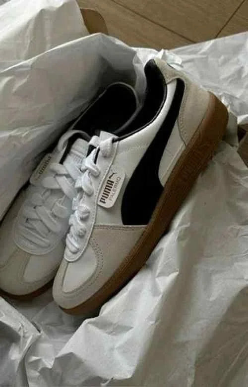Pum_a Palermo Leather White Black 992 TOP BATCH UA