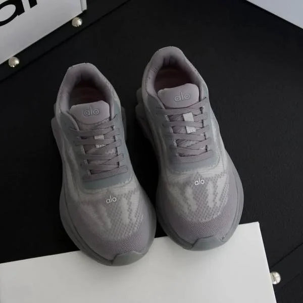 A_lo Yoga Alo Runner unisex shoe in grey mesh TOP BATCH UA