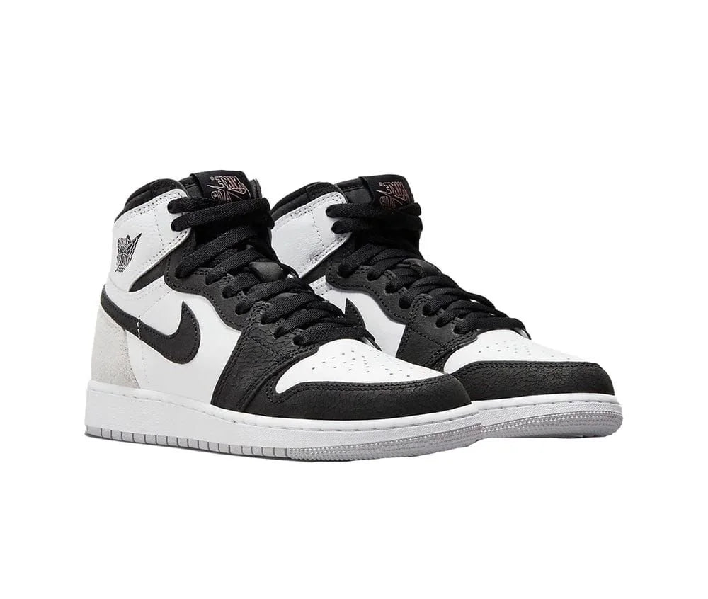 Ai_r Jord_an 1 High OG “Black/White/Light Smoke Grey” – Premium Retro Leather Sneaker