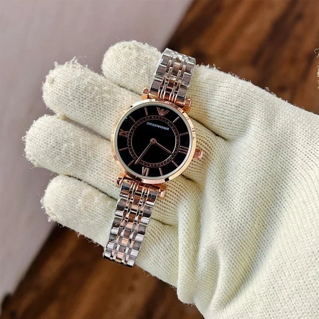 Arm_ani Black Ladies Watch