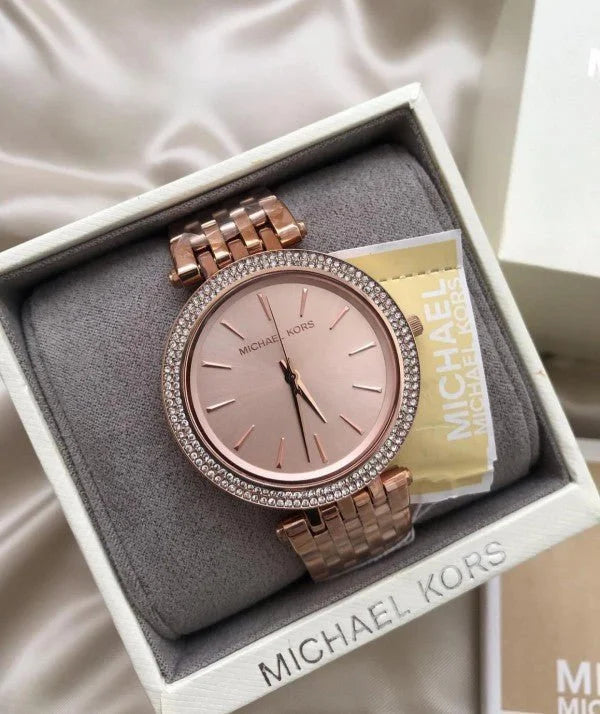Mich_ael Ko_rs Watch MK 3192 Rosegold Metal Ladies watch