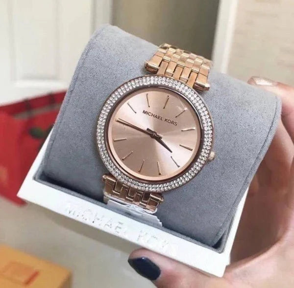Mich_ael Ko_rs Watch MK 3192 Rosegold Metal Ladies watch