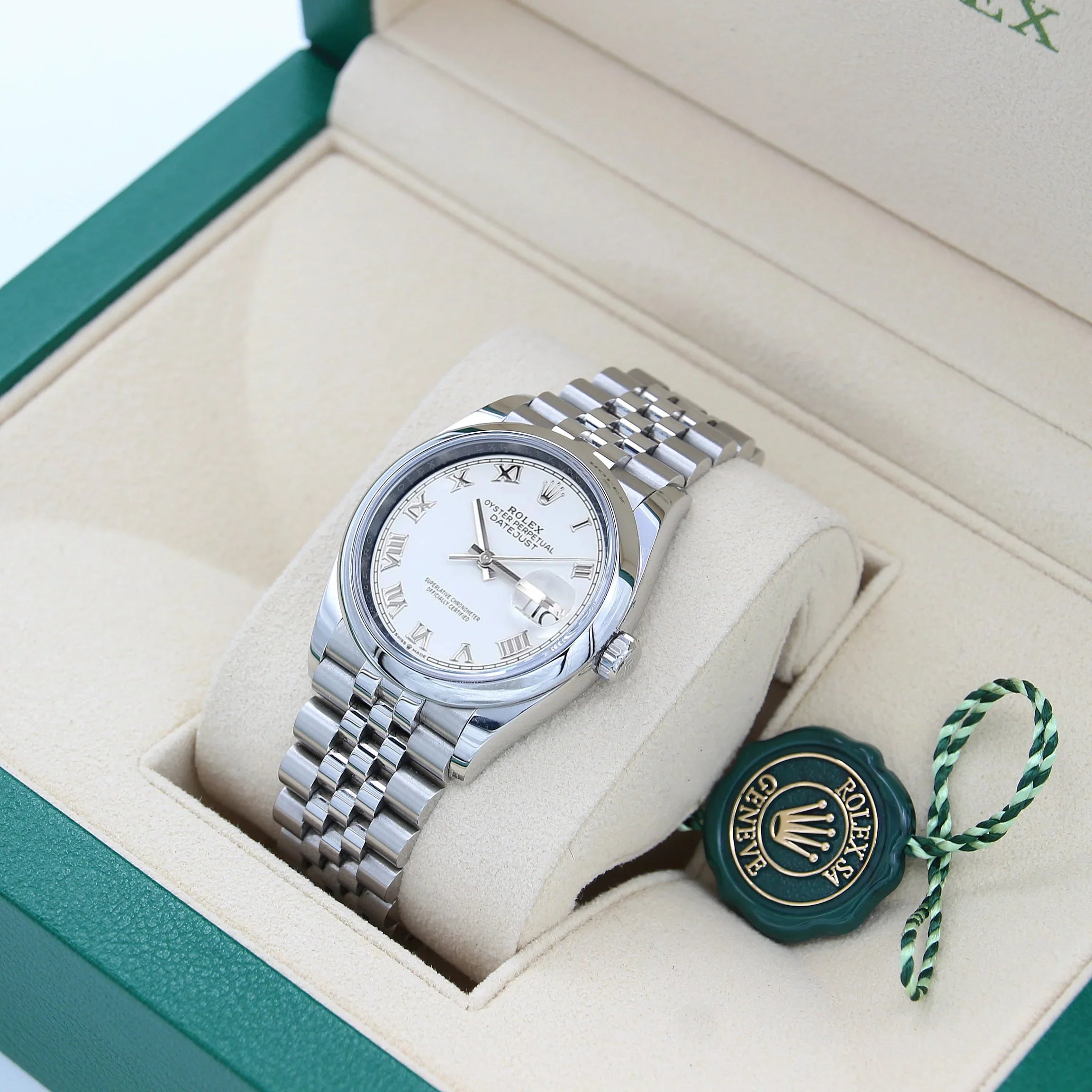 ROLE_X Date just 36 white dial