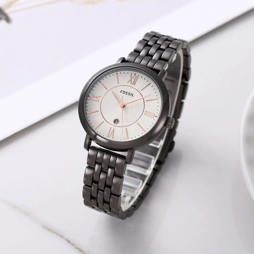 Foss_il White Dial Ladies Watch