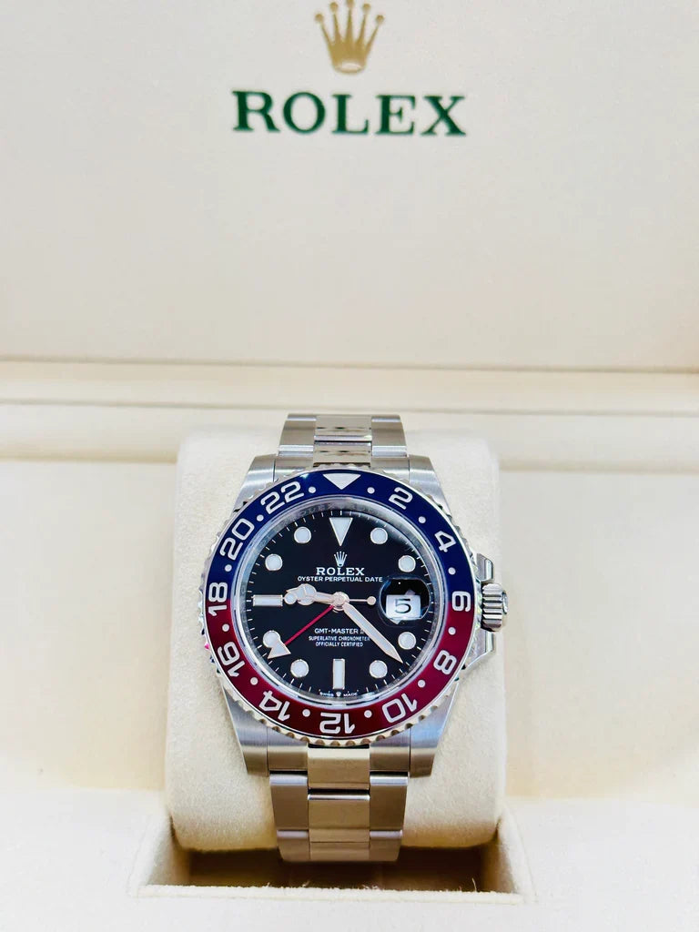 ROLE_X GMT-Master II red and blue Cerachrom bezel black dial