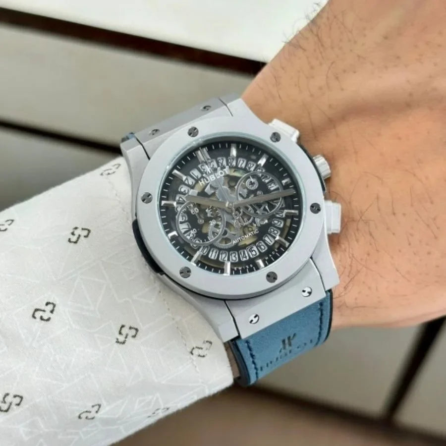 Hubl_ot Big Bang Calendar Watch Blue.
