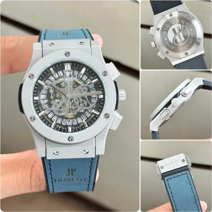Hubl_ot Big Bang Calendar Watch Blue.