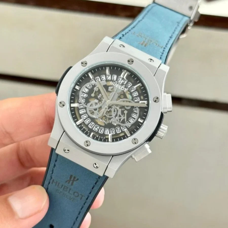 Hubl_ot Big Bang Calendar Watch Blue.
