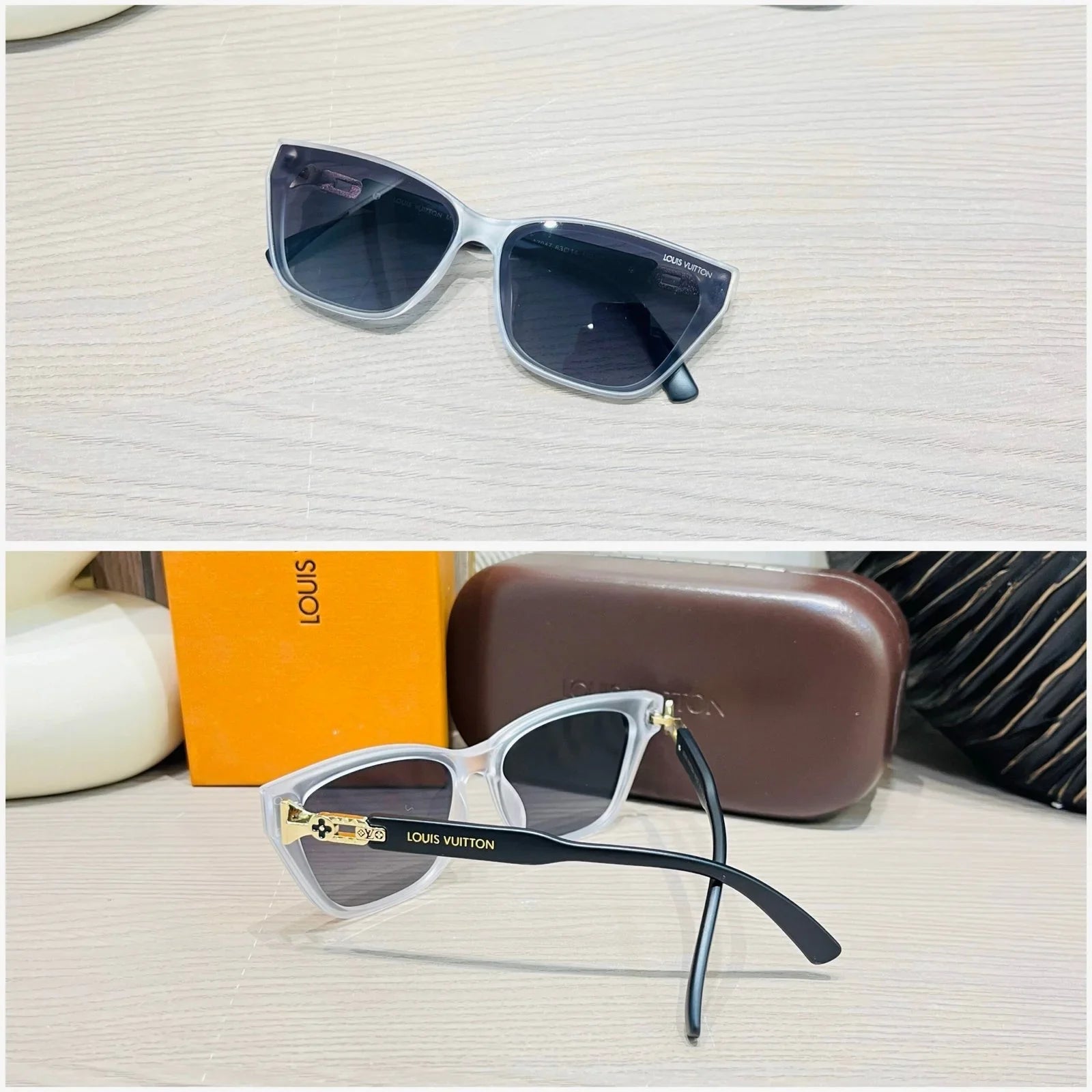 LV Classic Duo: Sleek Black & White Design
