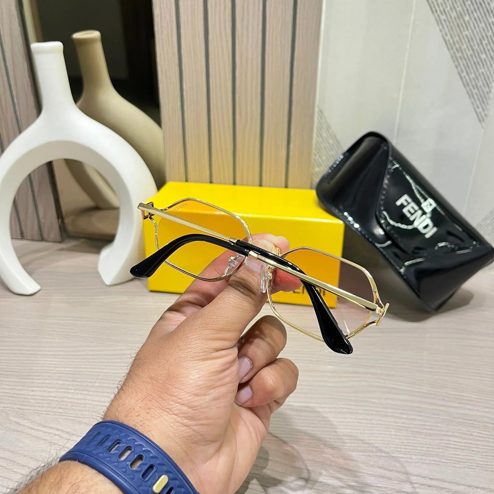 Fe_ndi pink & gold premium Sunglasses’s