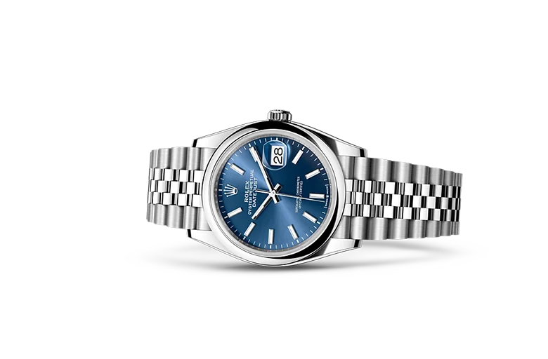 ROLE_X Date just 36 Bright blue dial