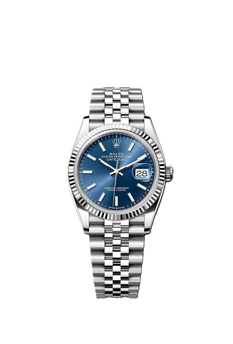 ROLE_X Date just 36 Bright blue dial