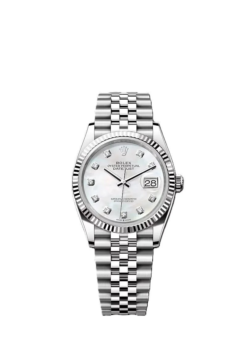 ROLE_X Date just 41 bright white , diamond-set