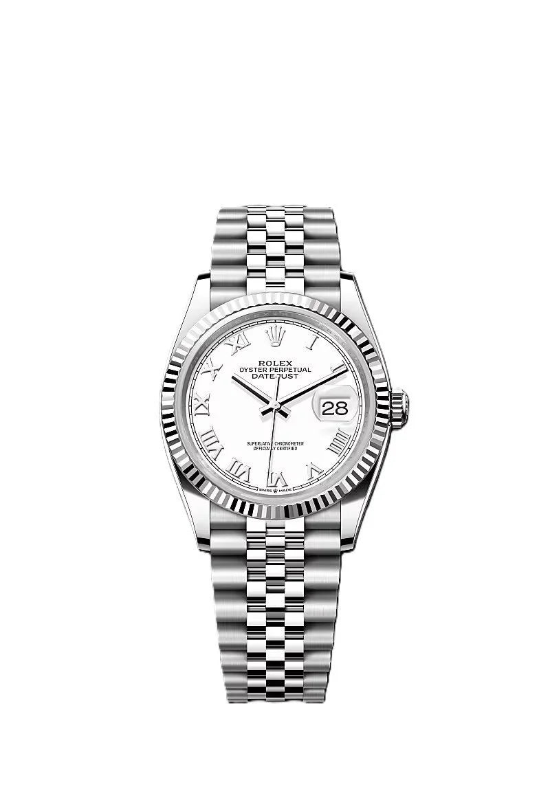 ROLE_X Date just 36 white dial