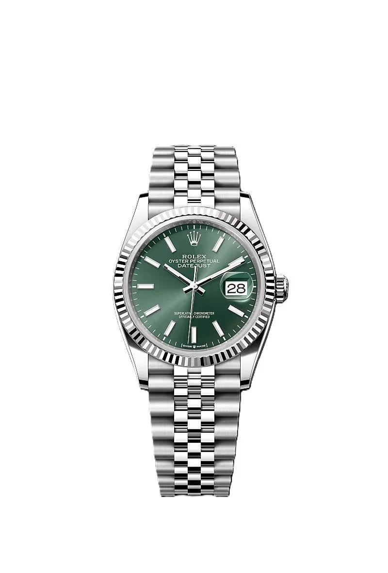 ROLE_X Date just 36 green dial