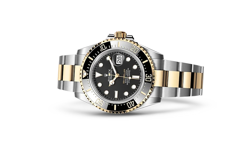 ROLE_X Sea-Dweller yellow gold Bezel and black dial