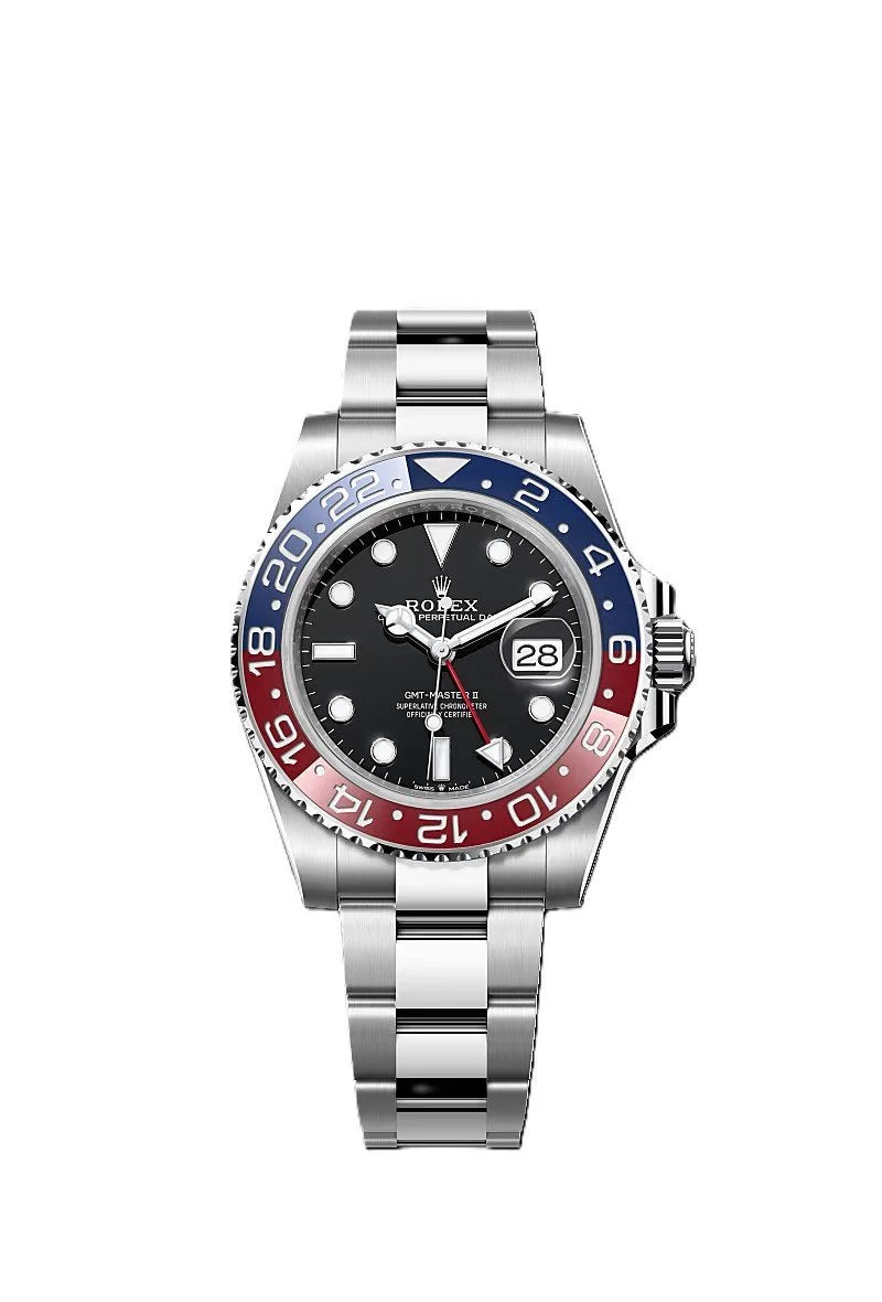 ROLE_X GMT-Master II red and blue Cerachrom bezel black dial