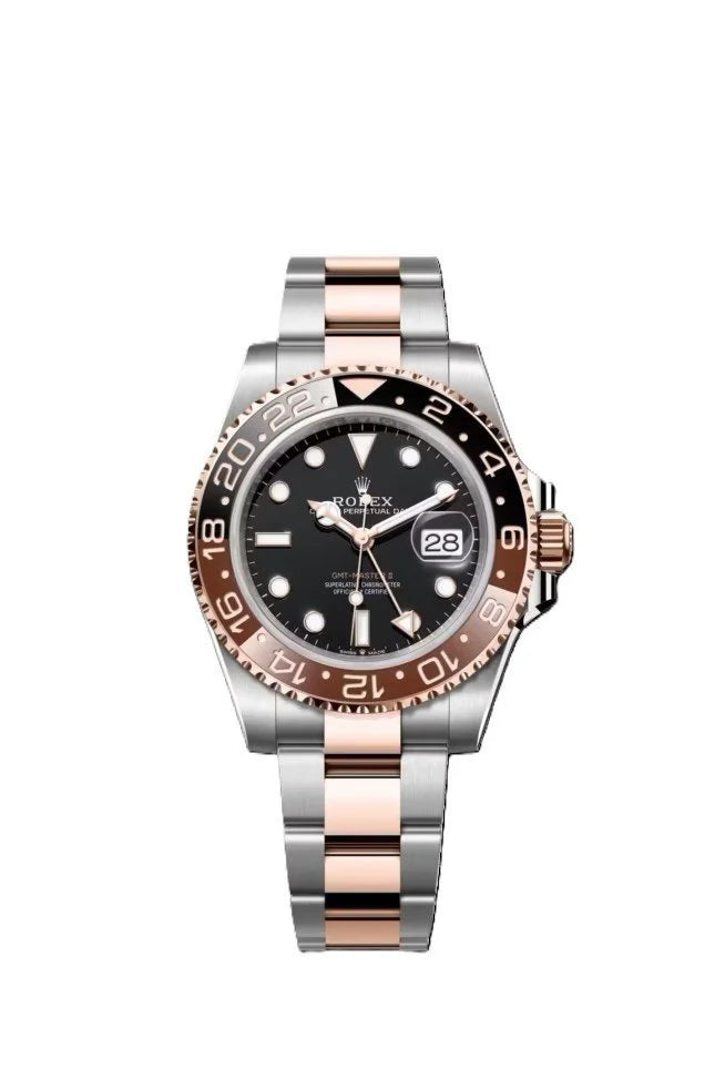 ROLE_X GMT-Master II Everose gold and Black dial.