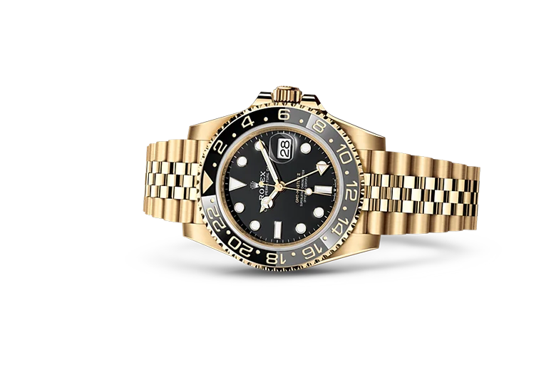 GMT-Master II yellow gold Jubilee bracelet and Black dial