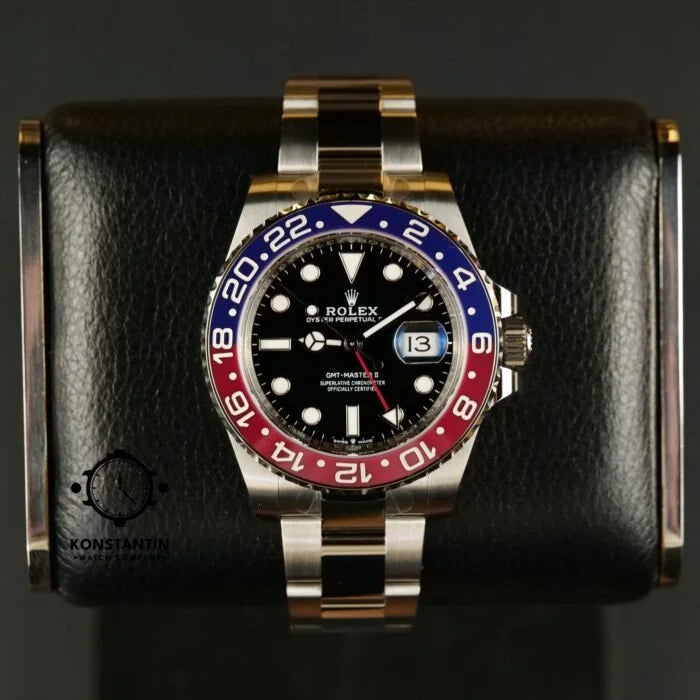 ROLE_X GMT-Master II red and blue Cerachrom bezel black dial