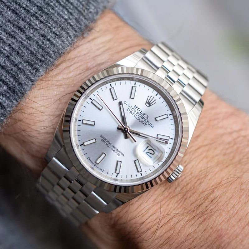 ROLE_X Date just 36 silver dial