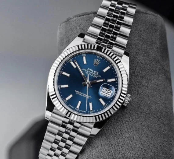 ROLE_X Date just 36 Bright blue dial