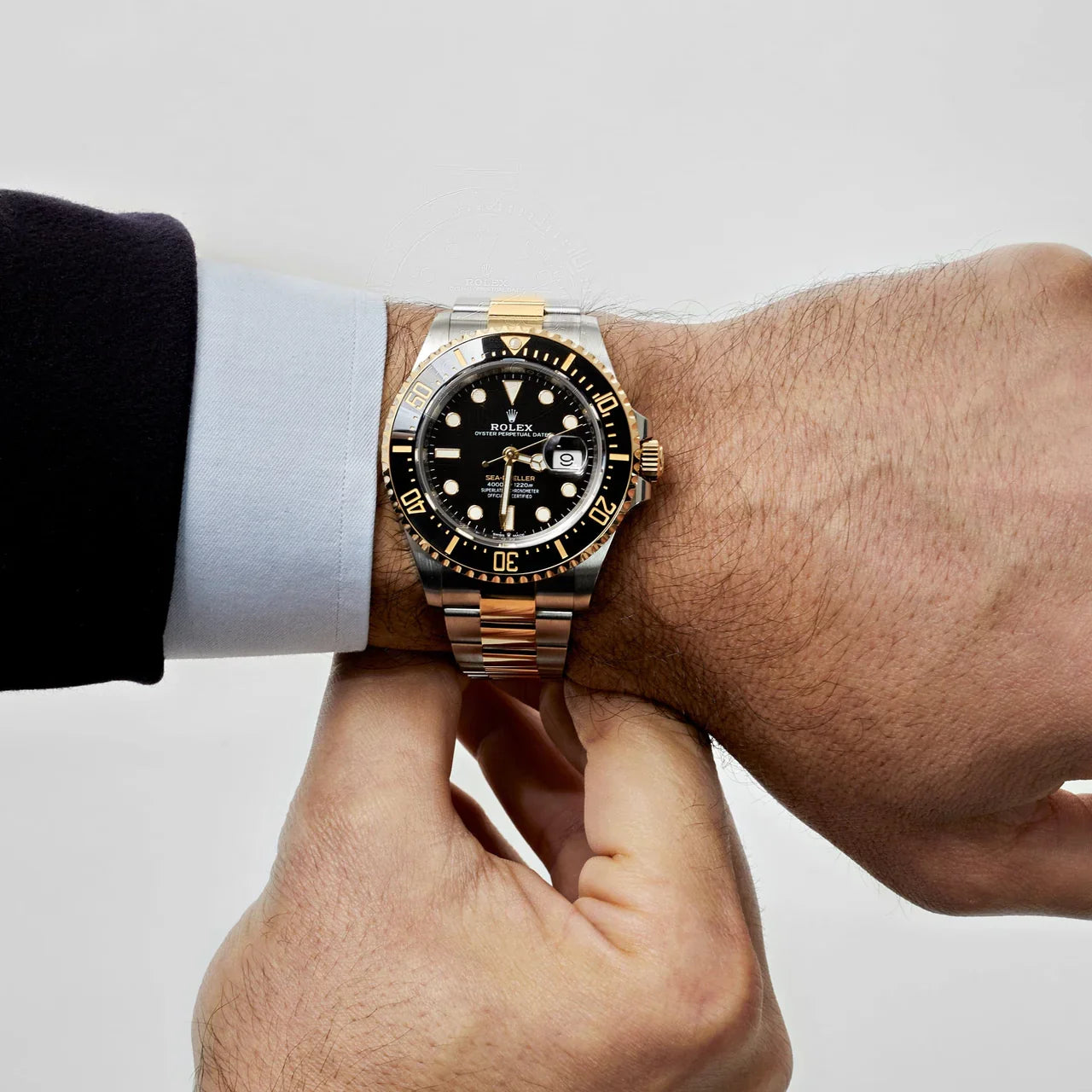 ROLE_X Sea-Dweller yellow gold Bezel and black dial