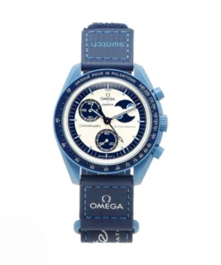 Omega X Swatch Bioceramic Moonswatch Mission to the Super Blue Moonphase